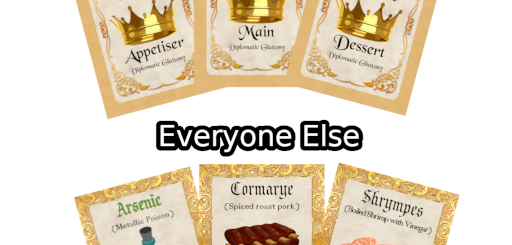 Card backs shown to the player, card fronts shown to everyone else.